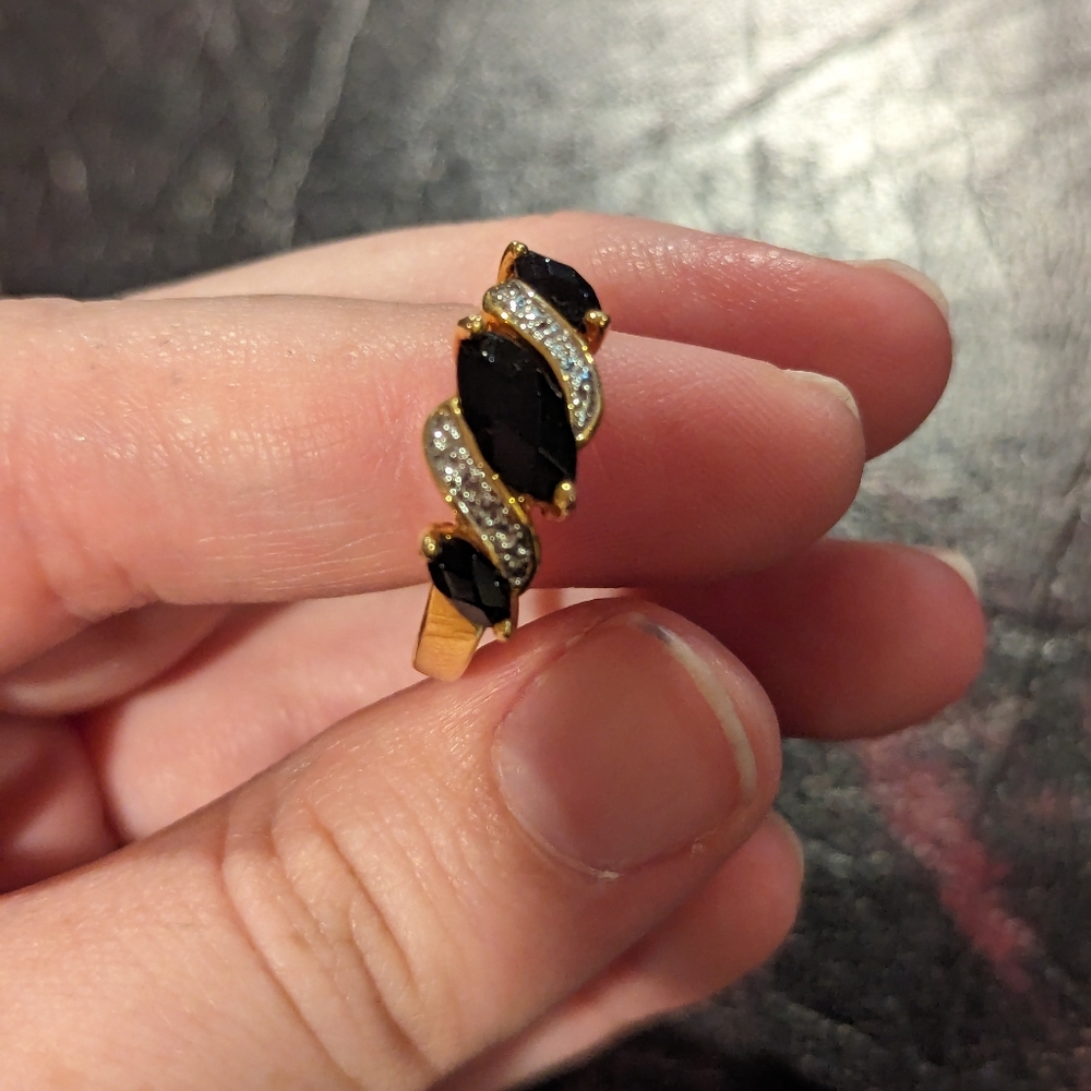Black costume ring